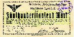 Bon (lub rodzaj obligacji) z VIII 1923 r. Emisja spki kolei szprotawskiej. Wykupywao si go w X-XI 1923 w kasach kolejowych lub lokalnych bankach (kasach) Z. Gry i Szprotawy. Zdjcie udostpni kolekcjoner Jan Bogu (patrz zakadka LITERATURA)

