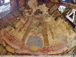 Chotków: pałac, zachowany fragment malowidła w zachodniej baszcie, XVIII w. Fot. ze strony www.wroclaw.hydral.com.pl, wrzesień 2004 r.