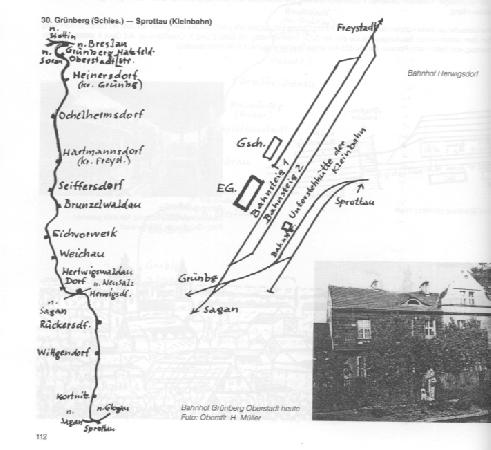 Plan stacji w Stypułowie. Za książką Gerharda Guersch "Mit der Eisenbahn durch Niederschlesien", udostępniony przez Mariana Ryszarda Świątka