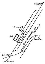 Schemat stacji Herwigsdorf (Stypuw). rdo: Gerhard Gursch, "Mit der Eisenbahn durch Niederschlesien". Stuttgart, 1992, s. 112