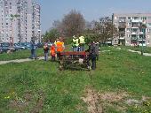 Drezyny i ekipa na osiedlu uyckim. Zbliamy si do wiaduktu nad al. Wojska Polskiego (Zielona Gra) data 09.05.10